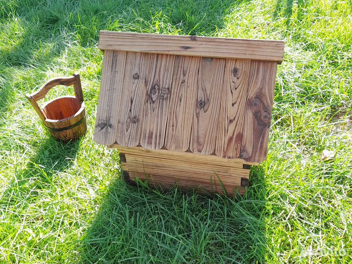 Домик декоративный деревынный, новый