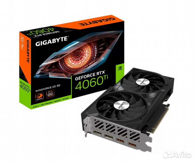 Видеокарта gigabyte nvidia RTX4060Ti windforce OC