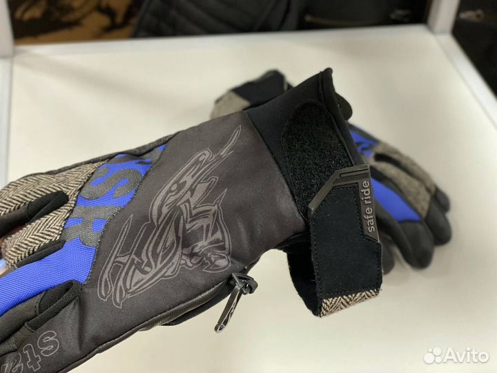 Starks перчатки cross winter муж. Чёрный/Синий