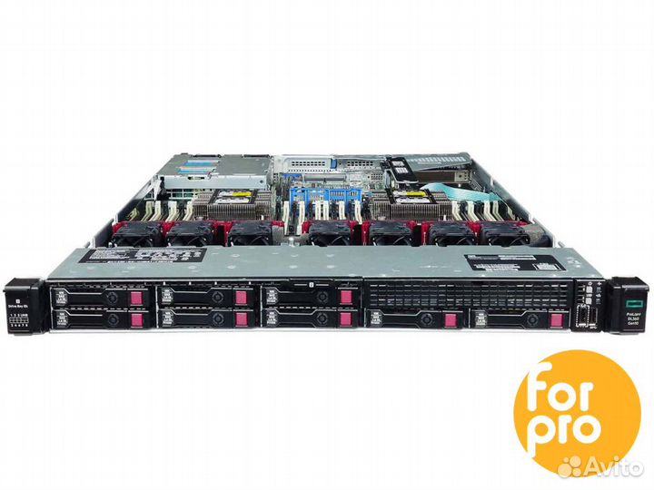 Сервер HP DL360 Gen10 8SFF S100 2x6132Gold 256GB