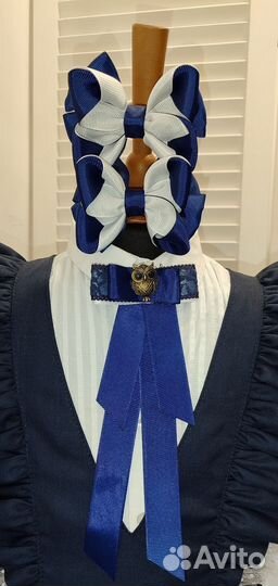 Школьные бантики+галстук