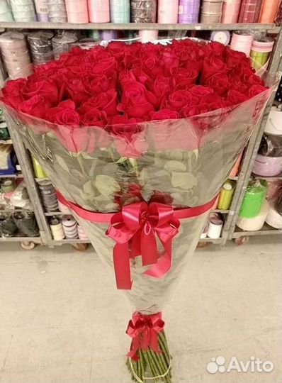 Метровые розы с доставкой