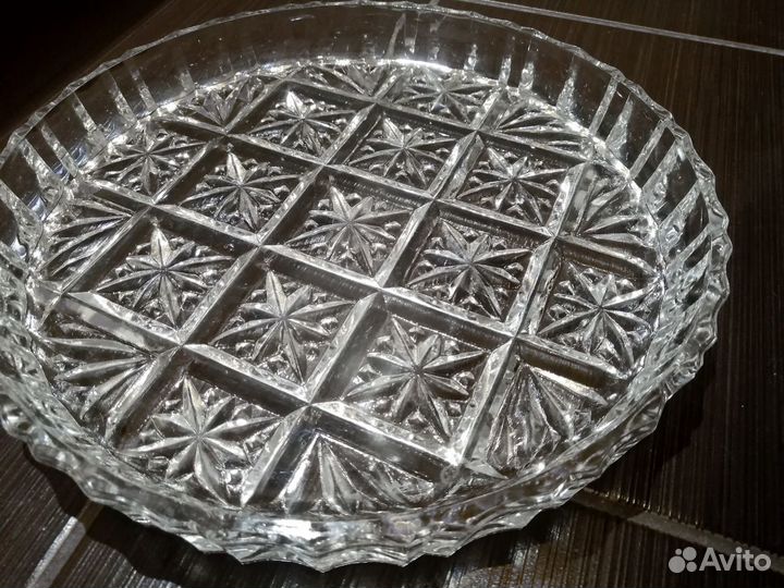 Хрустальное блюдо СССР