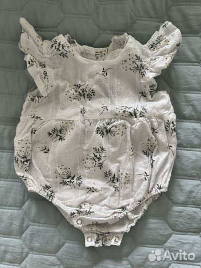 Комплект из 2-х милых хлопковых боди на рост 80