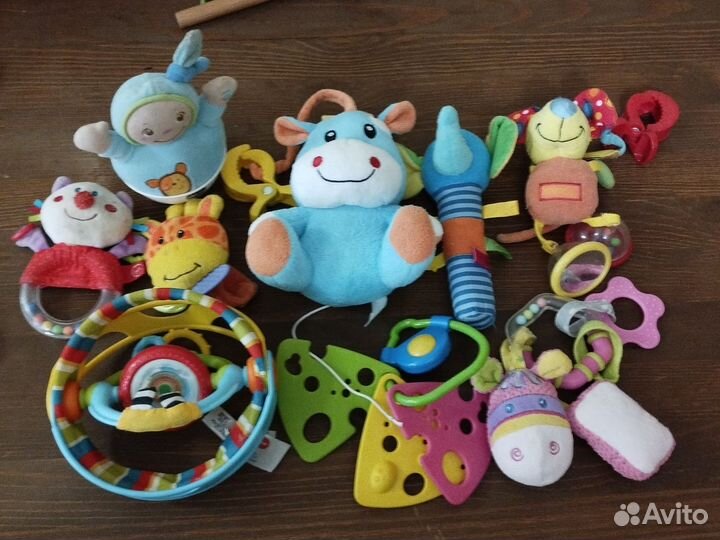 Tiny love погремушка, chicco неваляшка