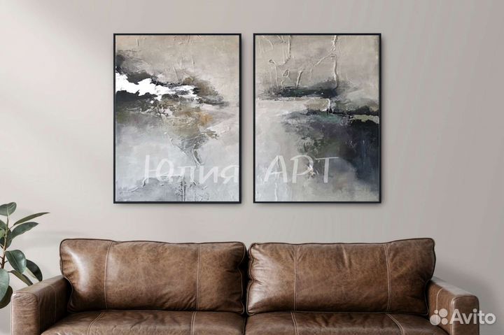 Стильная картина лофт в интерьер на холсте