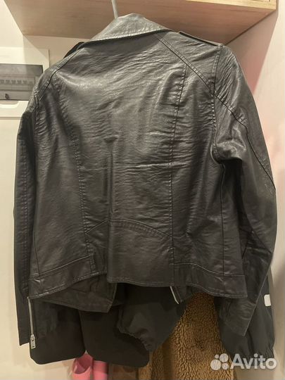Кожаная куртка косуха Kiabi