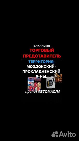 Торговый представитель на авто
