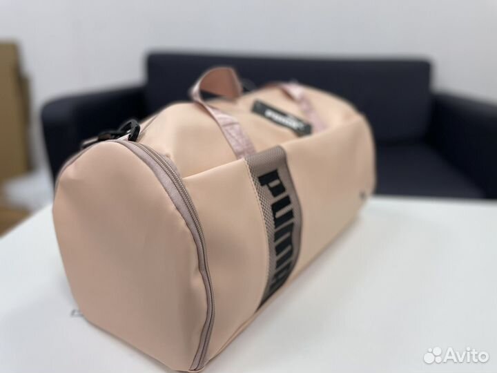 Сумка спортивная puma, розовая