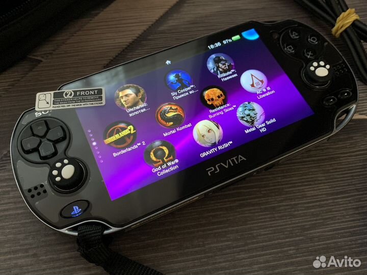 Sony PS Vita Fat Black 128gb 7500 игр (комплектом)