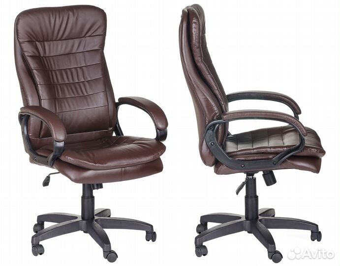 Кресло руководителя Силуэт коричневый