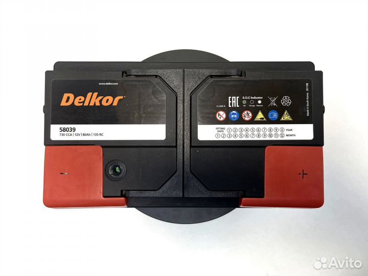 Аккумулятор Delkor 80 A (0)