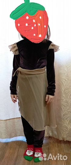 Бархатный гимнастический комбинезон с юбкой