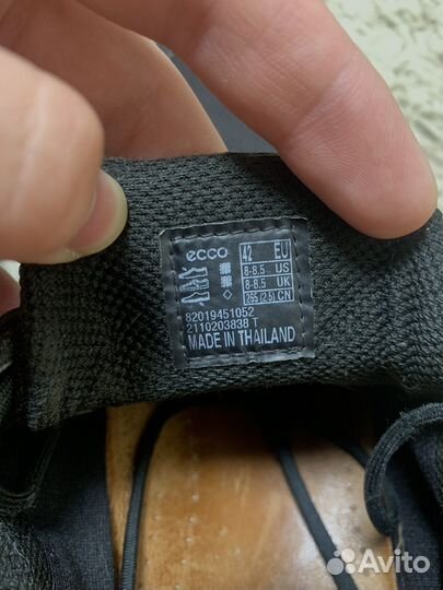 Трекинговые кроссовки ecco gore-tex