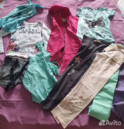 Пакет вещей на девочку 134-146
