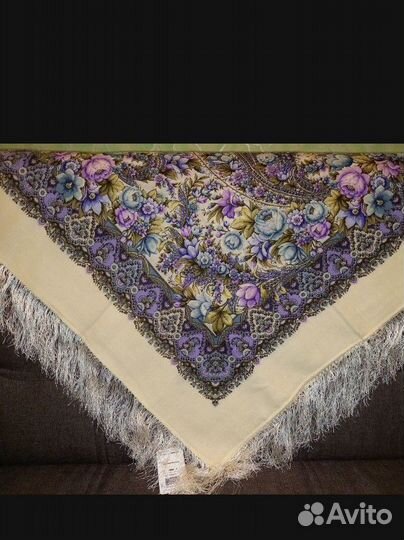 Павлопосадский платок шерсть