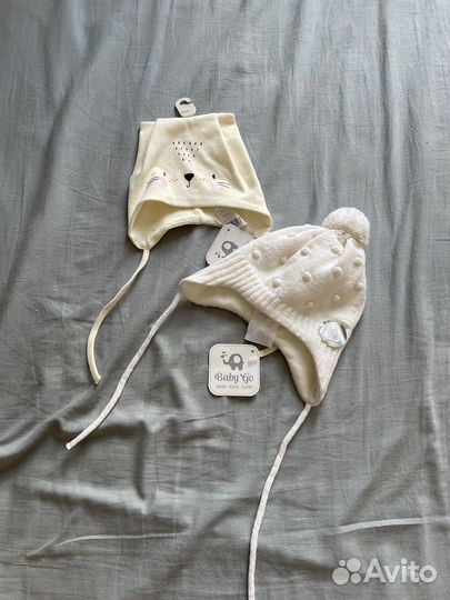 2 шапки новые Baby go (42-44 см)