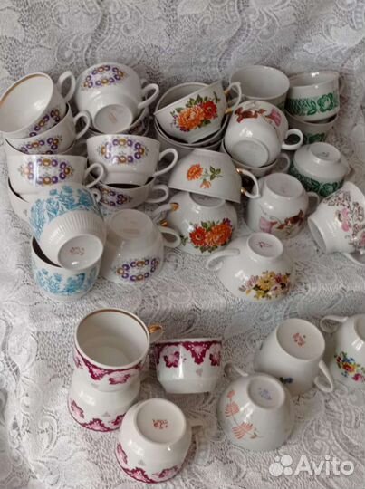 Кружки бокалы чашки СССР Вербилки, лфз, Дулево