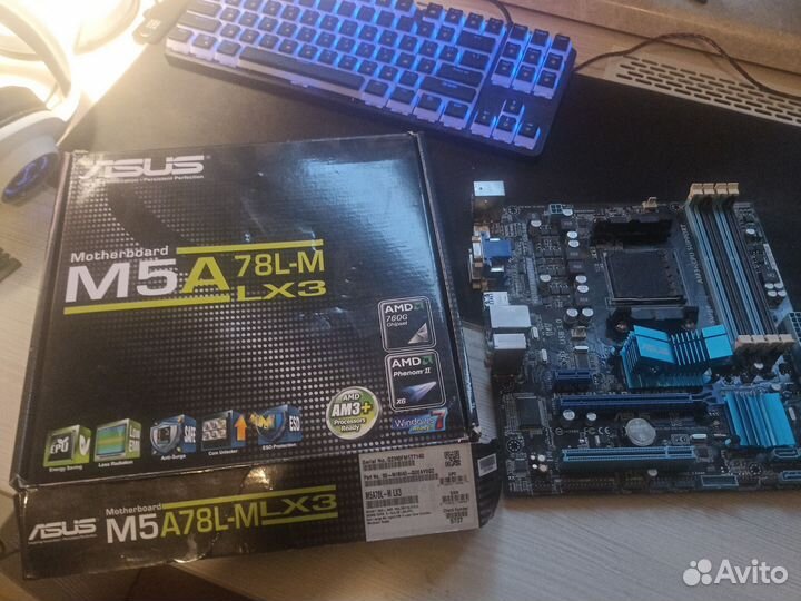 Материнская плата asus m5a78l m plus usb3