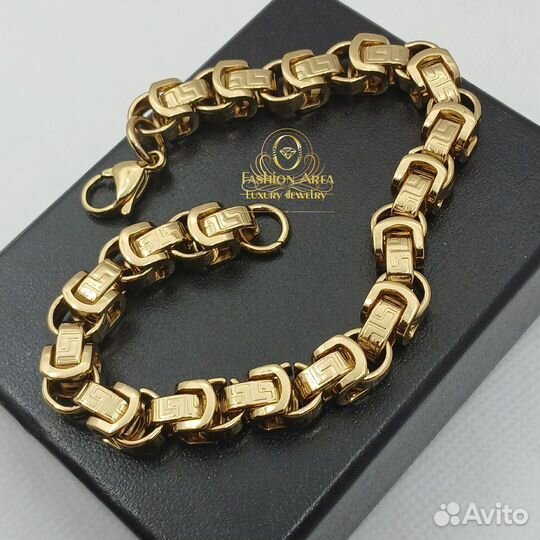 Мужской браслет Rand Gold Versace Style