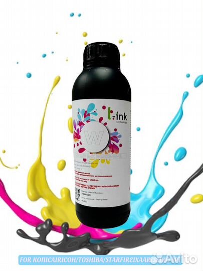 Краска для UV LED принтера Konica 1024i / Rocoh