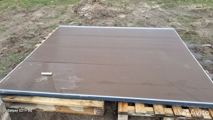 Секционные ворота алютех б/у