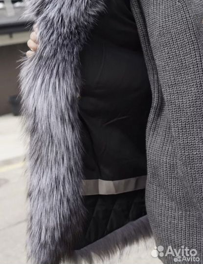 Парка на мехе песца натуральная
