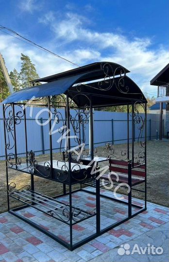 Мангал с крышей