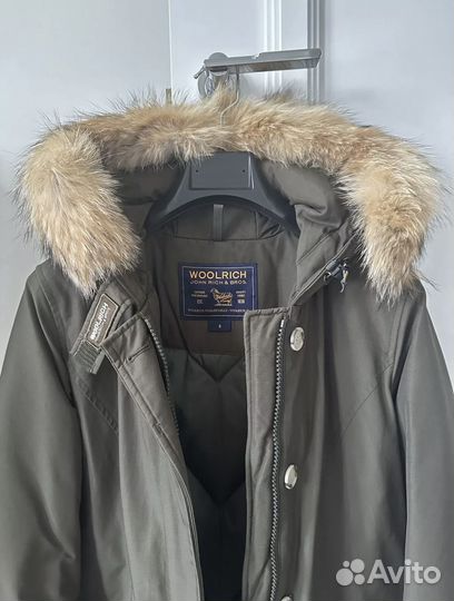 Woolrich зимняя парка с натуральным мехом, S