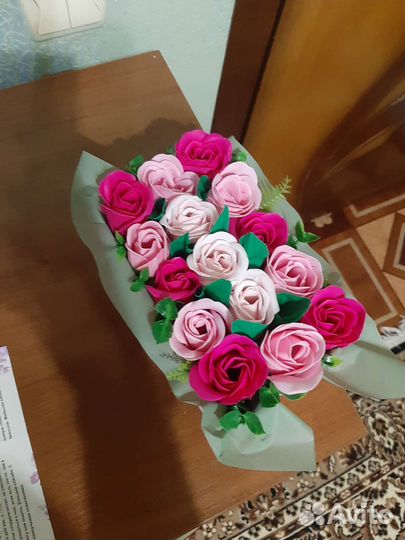 Букет цветов из мыла