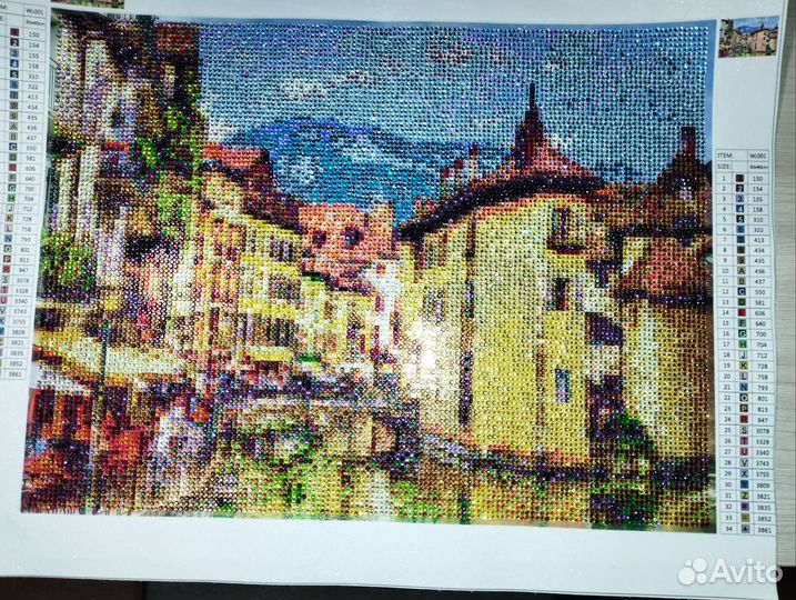 Подарок. Готовая алмазная мозаика