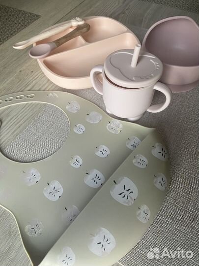 Детская посуда для кормления силиконовая