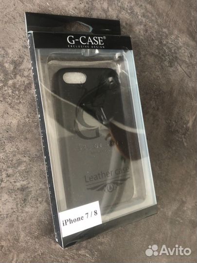 Чехол на iPhone 7 8 кожаный