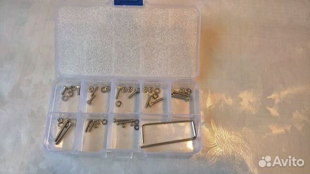 Набор болтов М2,5 разной длины с гайками и шайбами