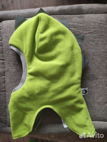 Бронь до 16.10Шапка шлем зимний Флисовичок 46-48
