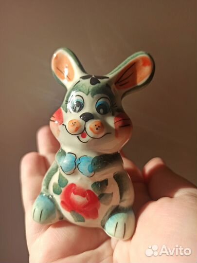 Фигурка зайчик керамика