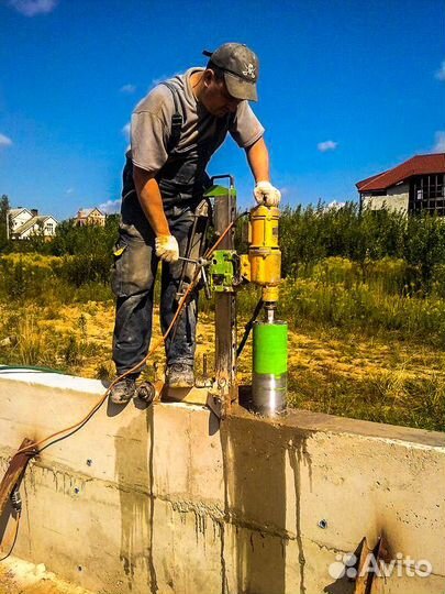 Алмазное бурение(сверление) отверстий. Алмазная ре