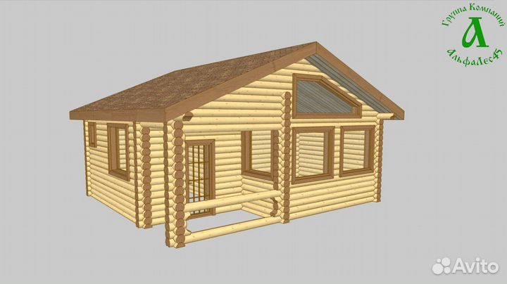 Бани из оцилиндрованного бревна. Проекты и цены