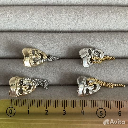 Серьги маска театр