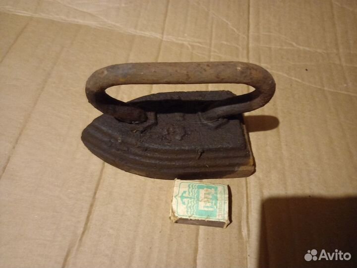 Утюг старинный чугунный СССР зив