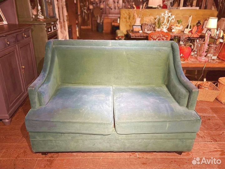 Диван велюр бирюзовый