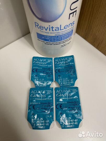 Контактные линзы acuvue oasys -2.25