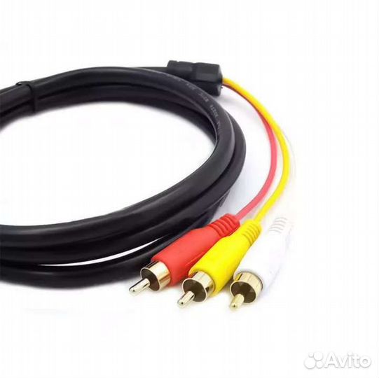 Кабель hdmi -3 RCA 1.5метра