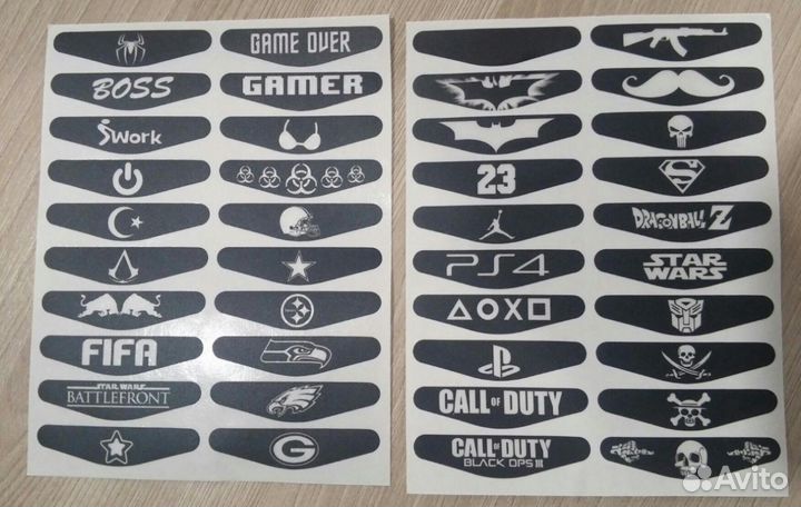 Наклейки для геймпада Sony PS4