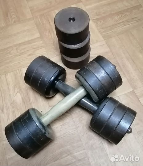 Гантели разборные 5 кг 2 штуки из СССР