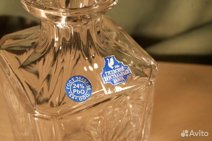 Гусь хрустальный графин новый