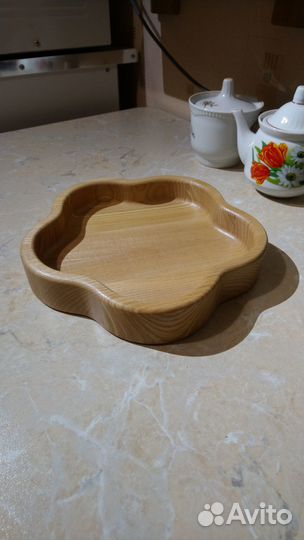 Менажница, чаша, подносик из массива ясеня