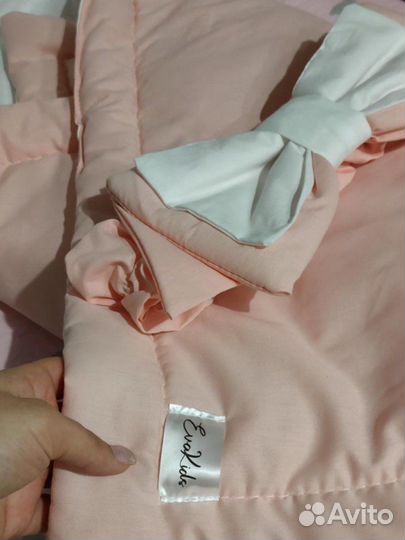 Одеяло-конверт на выписку с бантиком