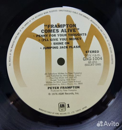 Frampton Comes Alive 2 LP Japan, P 1976 NM