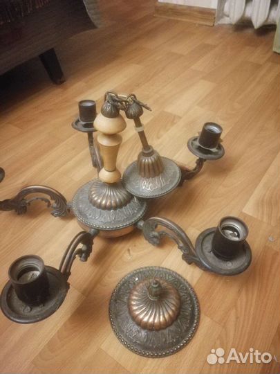 Люстра медная